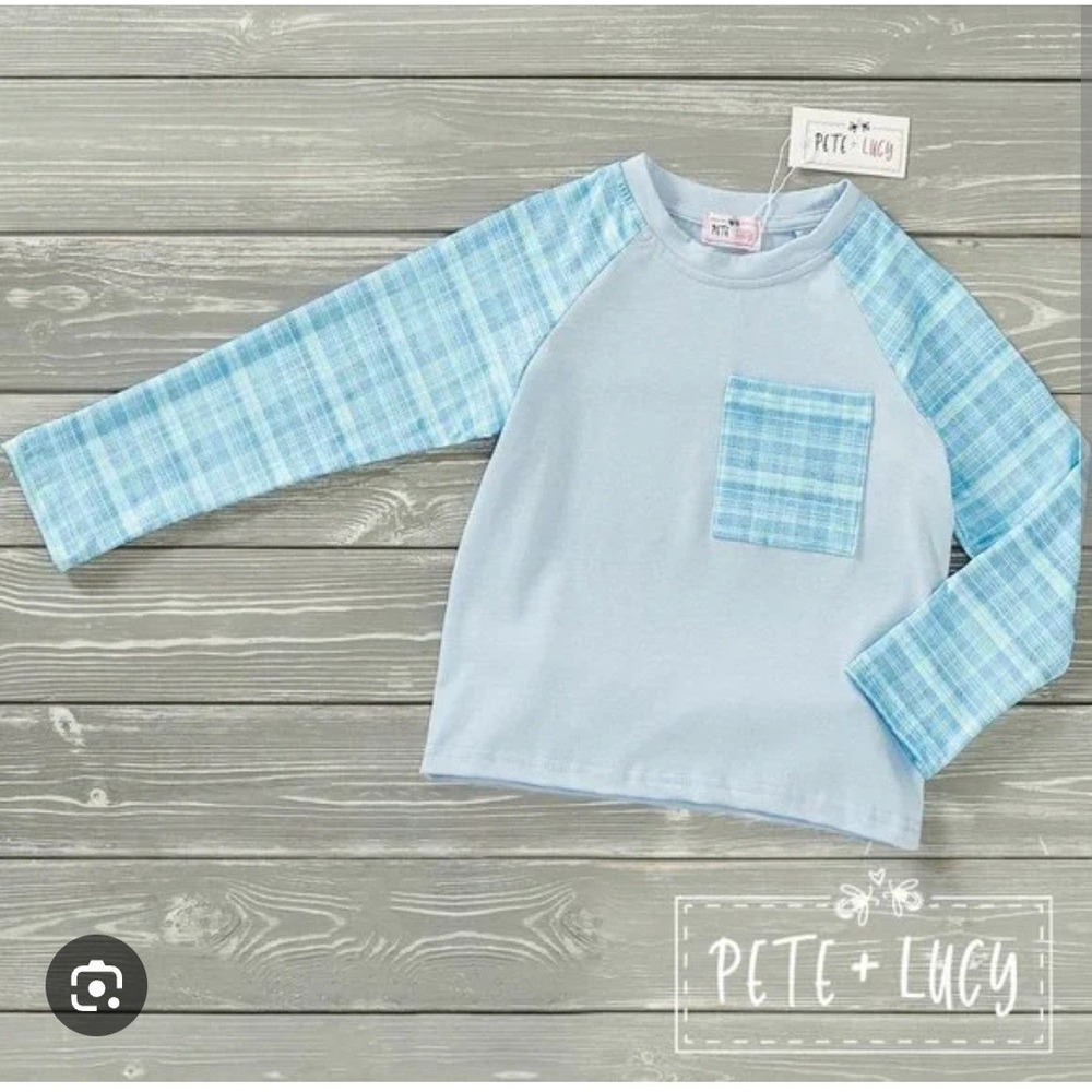 0-6 Mos Pete And Lucy Boys Country Denim Top NWT